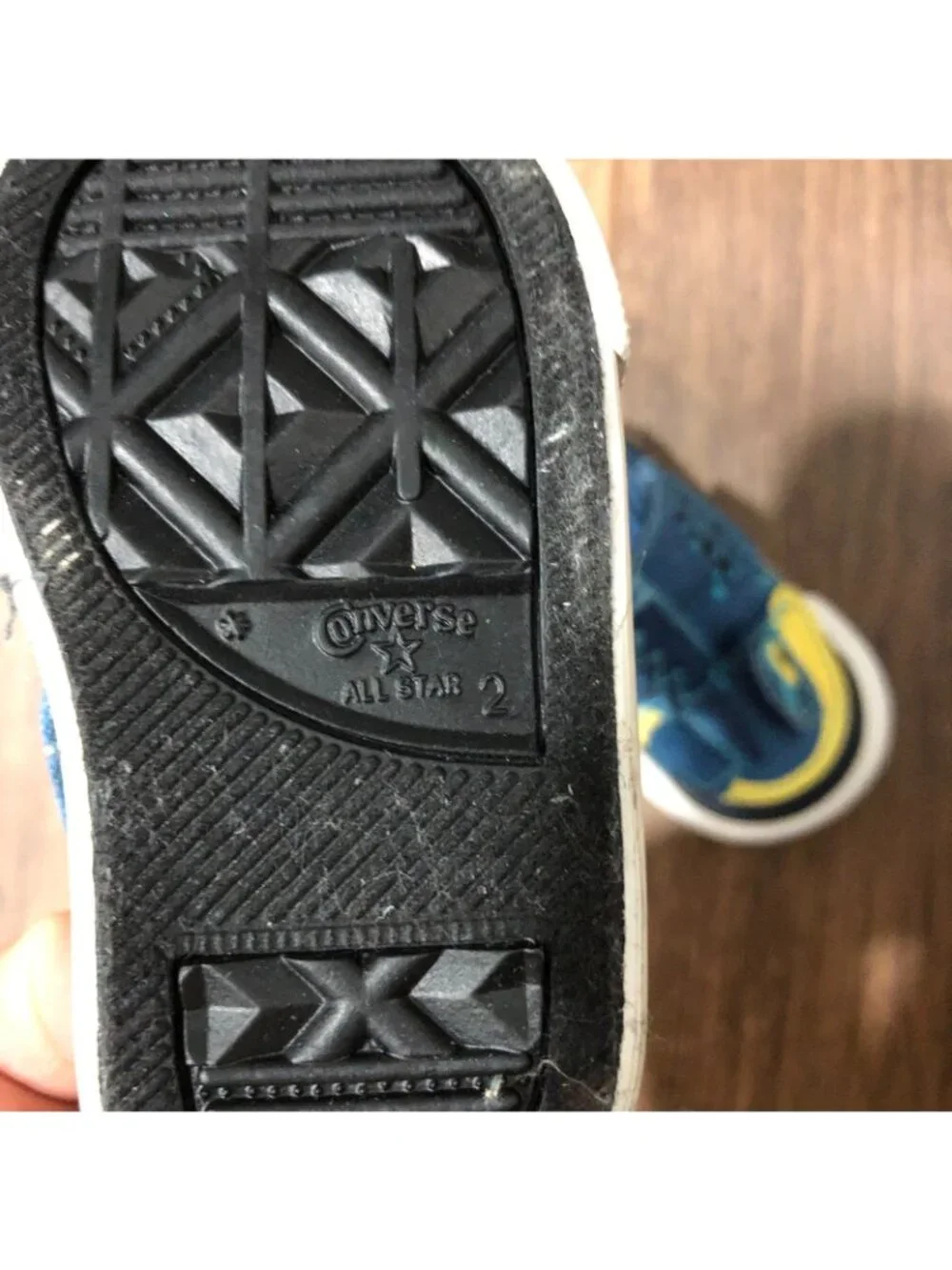 Converse Infant Baby Kids Unisex Iguana Lizard Dinosaur Shoes Sz 2 | 11cm